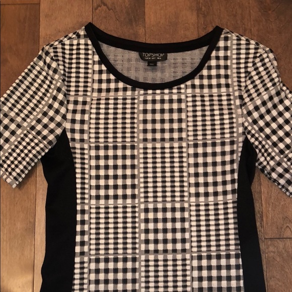 Topshop Black and White Body-Con Dress! - Picture 2 of 5